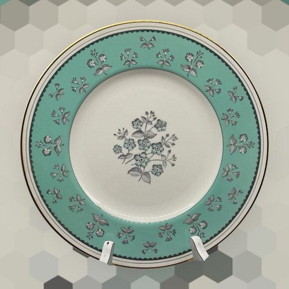 Wedgewood Bone China Pimpernel Pattern 10.5 Inch Dinner Plate Vintage Dinnerware - Picture 4 of 16